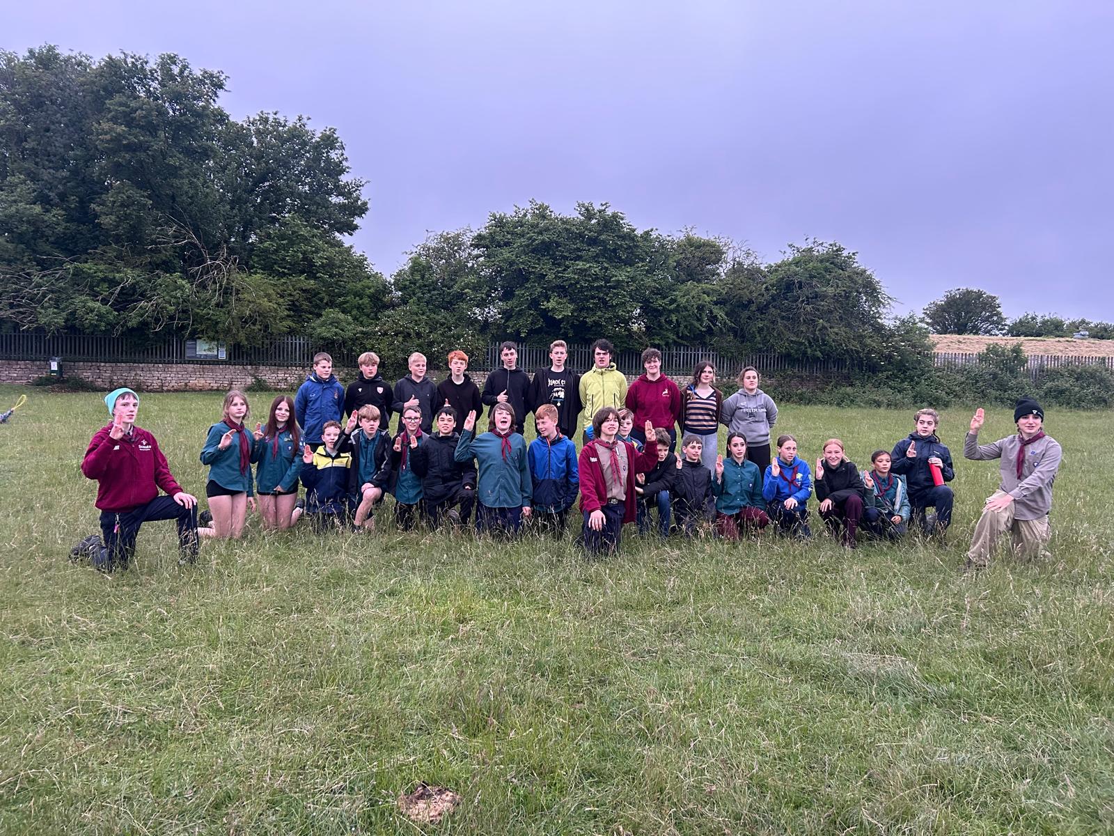 Stroud Valley Scouts and Sea Cadets group photo