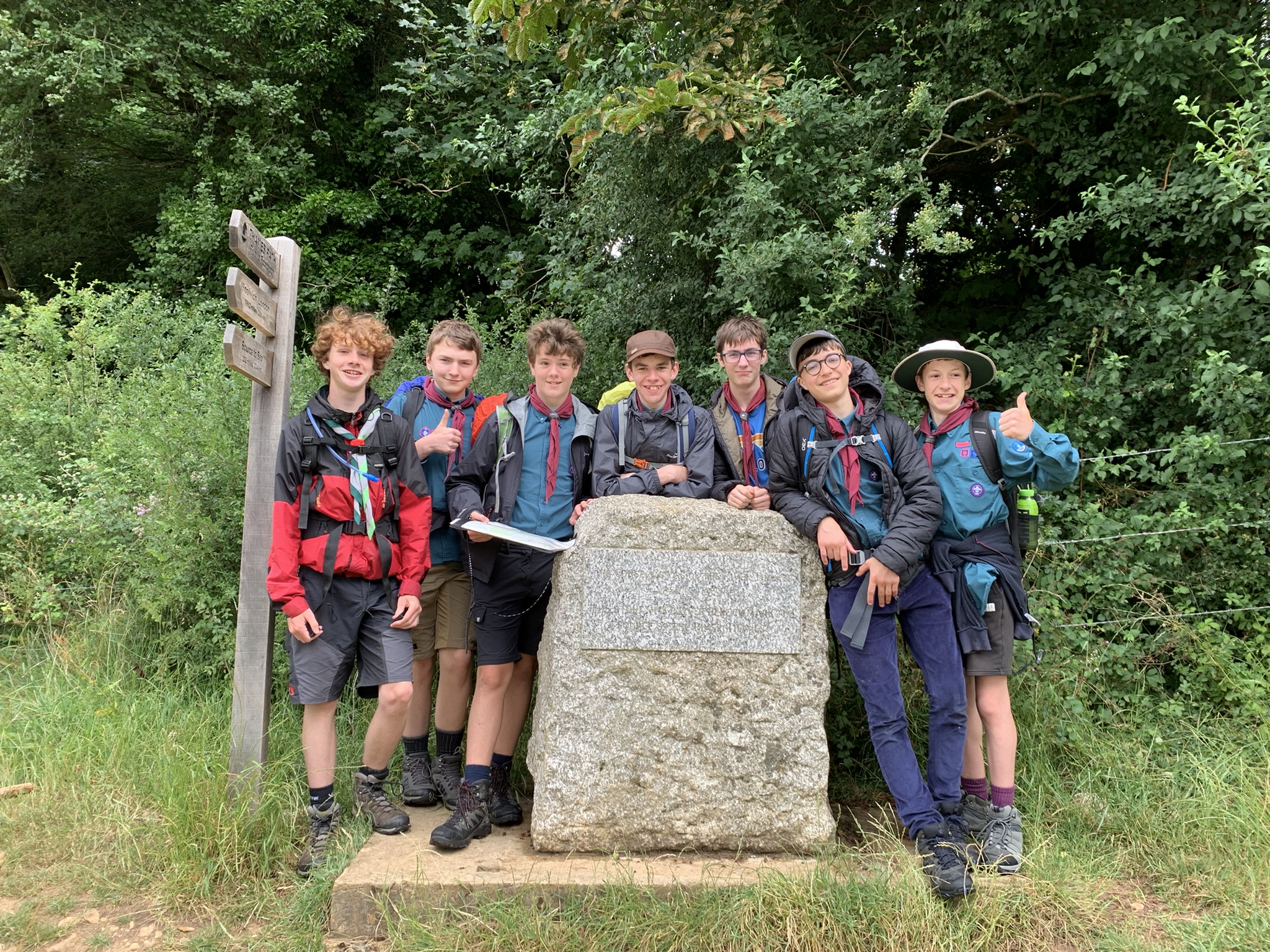 Scouts outdoors together