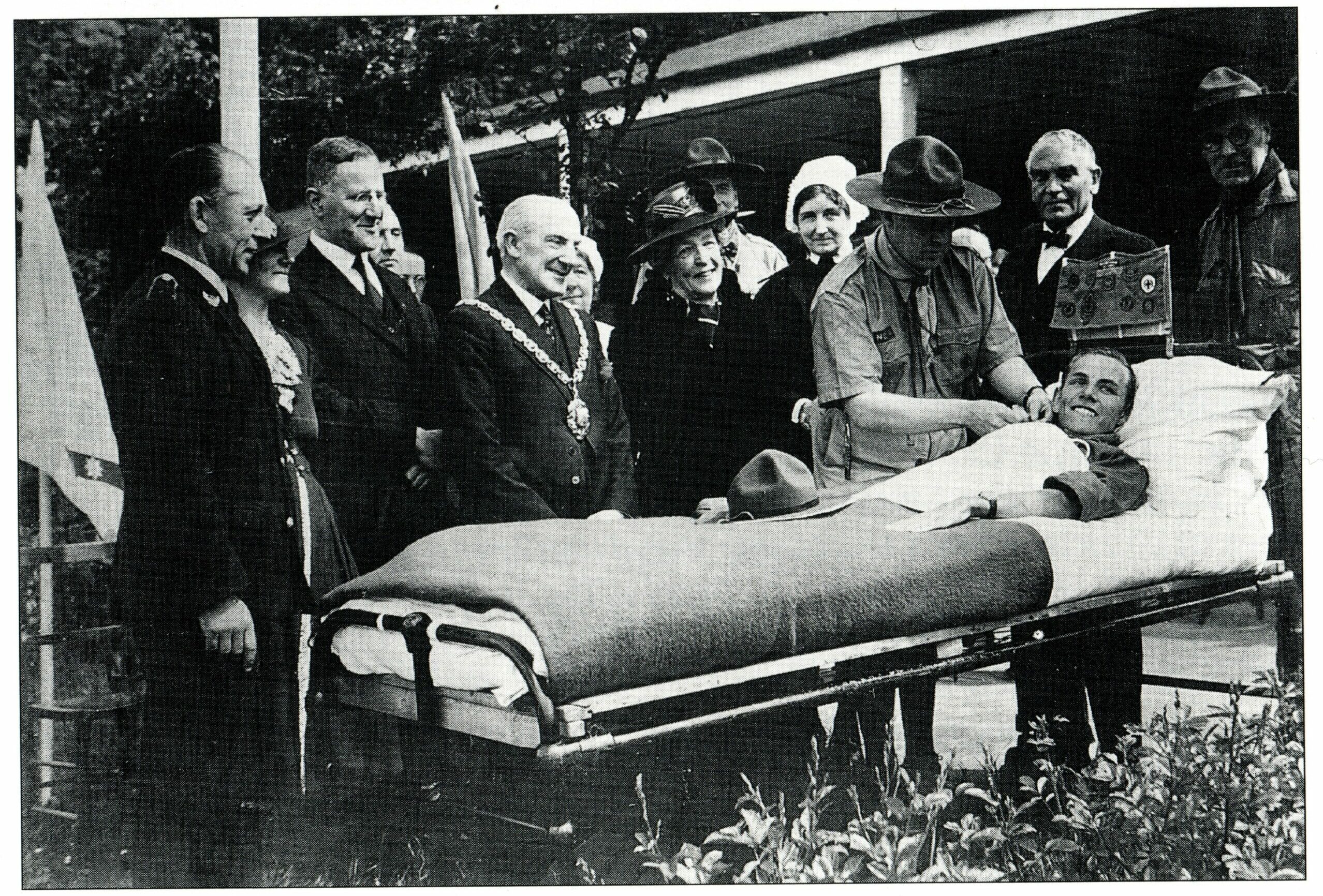 Kenneth Newman receiving the Scouts' VC