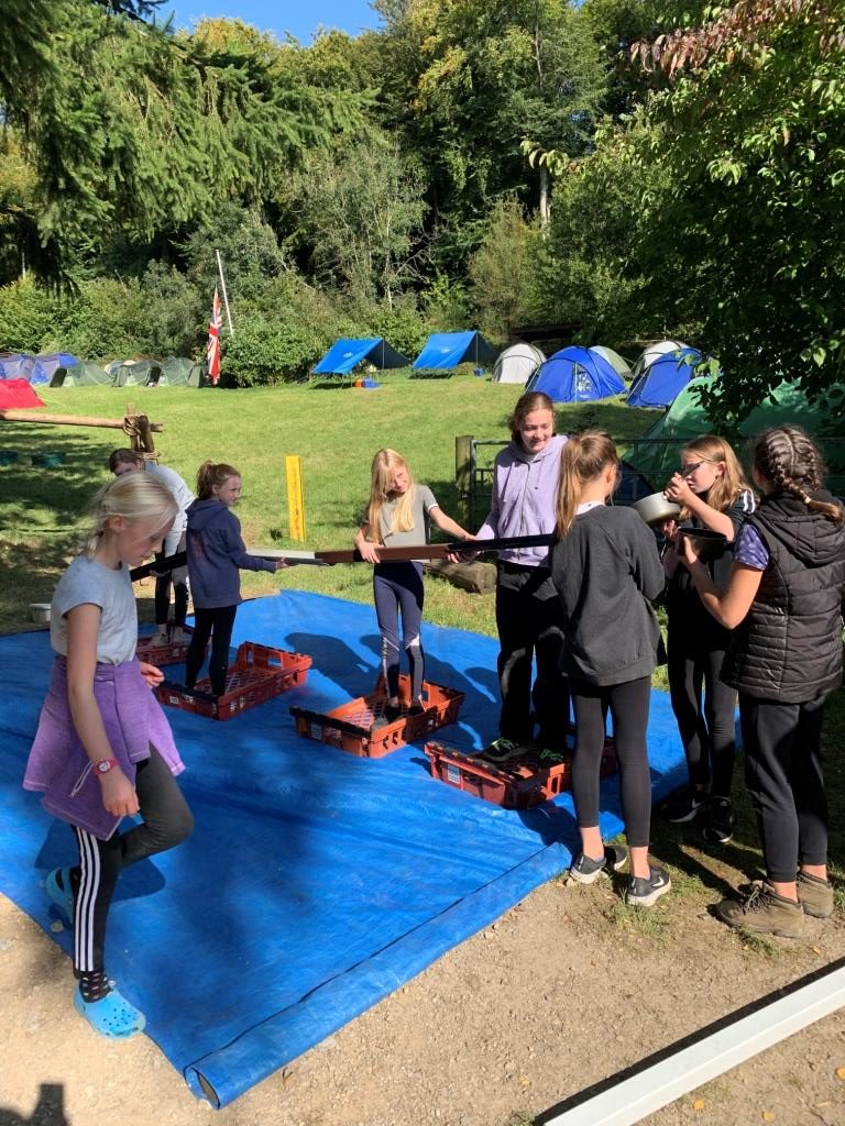 scouts doing activities