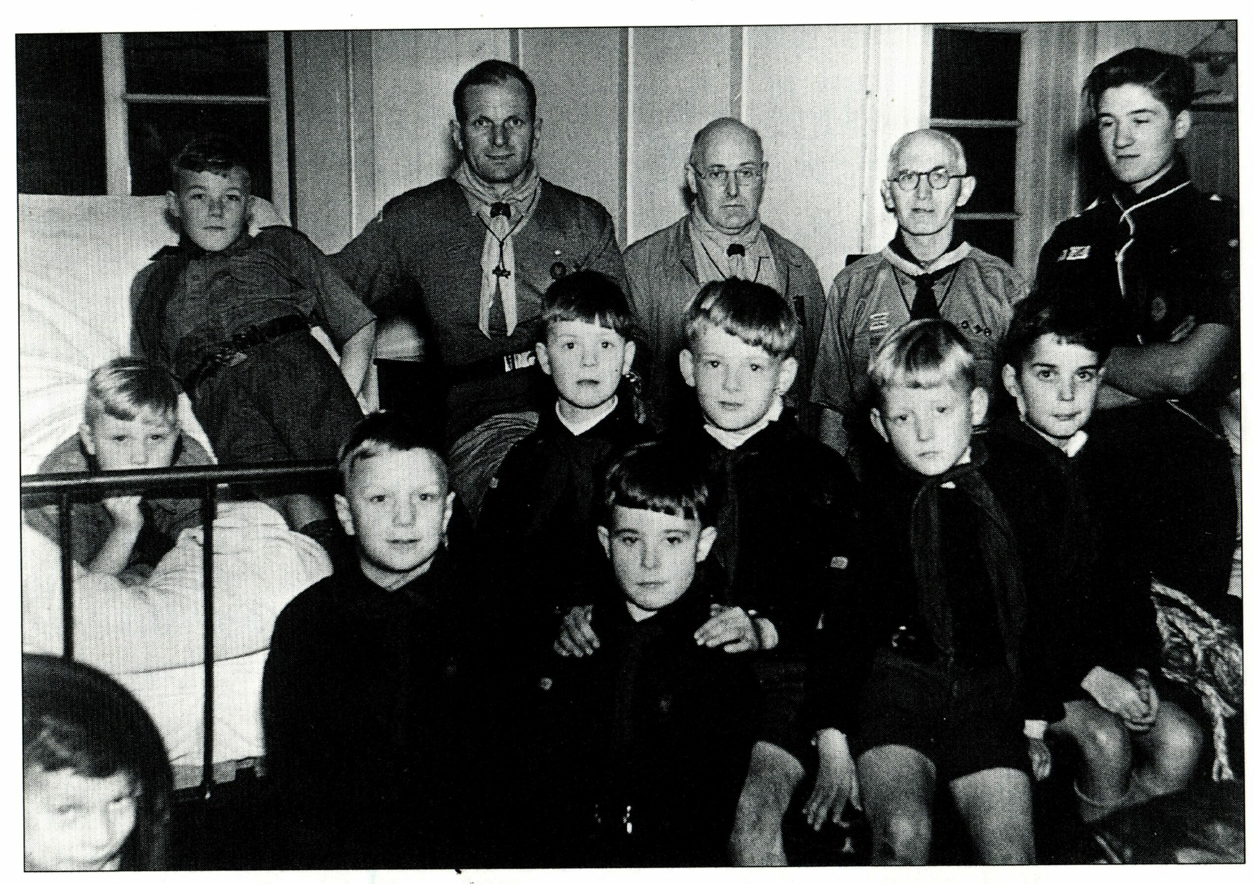 Wolf Cub gathering at Standish Hospital around 1960